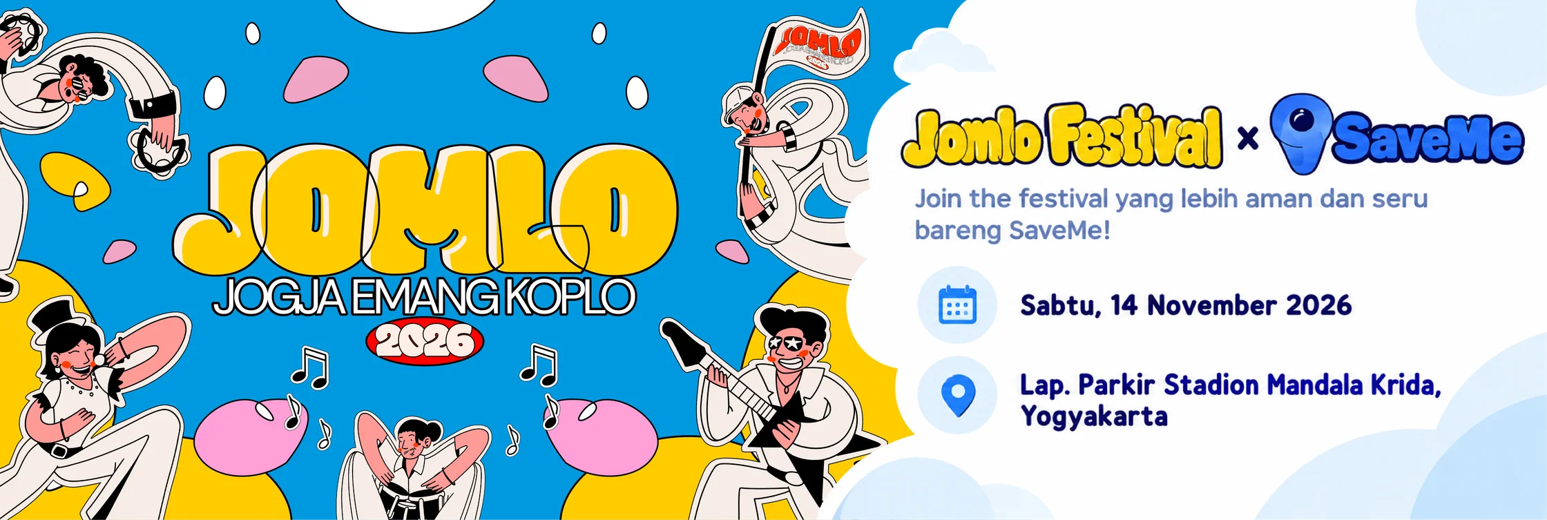 Jomlo Festival 2026 Jogja emang koplo, SaveMe