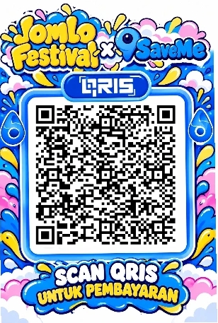 Kode QRIS pembayaran SaveMe × Jomlo Festival 2026
